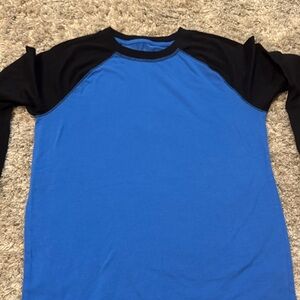 Blue and Black Raglan Shirt